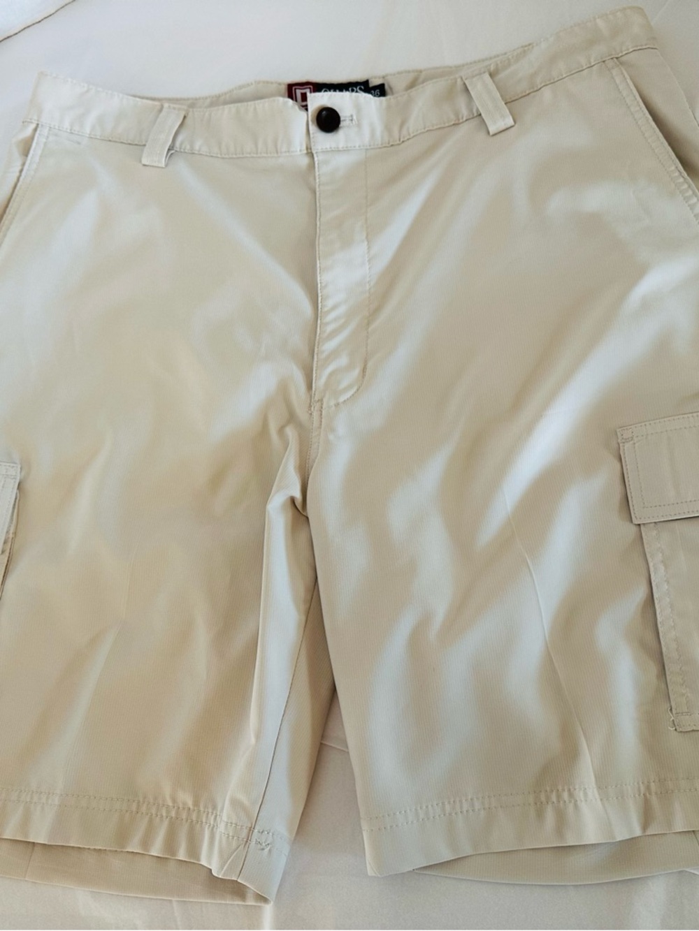 Chaps Men’s Cargo Shorts Size 36 Light Beige